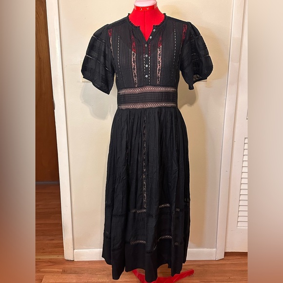 New with Tags Doen Violet Dress, Black, S - Picture 5 of 13